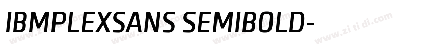 IBMPLEXSANS SEMIBOLD字体转换